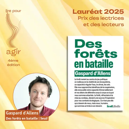 Lauréat 2025 du Prix Lire pour agir