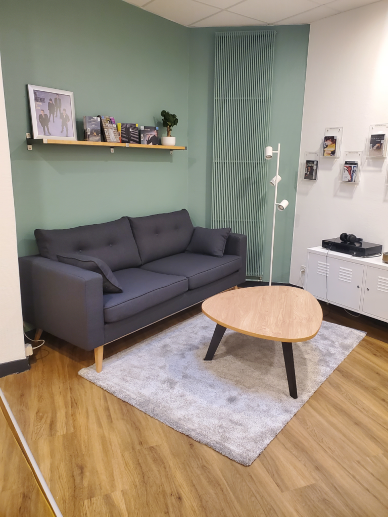 Photo du réaménagement de la médiathèque de Corbas